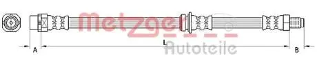 4110946 Шланг гальмівний METZGER підбір по vin на Brocar