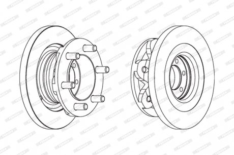 FCR139A Гальмівний диск FERODO підбір по vin на Brocar