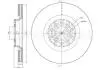 230726C Диск тормозной (передний) Audi A4/A6 97-09/Skoda Superb 02-08/VW Passat 98-05 (312х25)(с покр)(вент) METELLI підбір по vin на Brocar