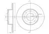 230014 Диск тормозной (передний) Fiat Panda 80-04/Uno 83-06/Fiorino 80-88/Seat Ibiza 84-93 (227x11)(полный) METELLI підбір по vin на Brocar