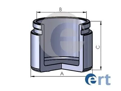 151257C Поршенек суппорта (заднего) BMW 5 (E60)/6 (E63)/7 (E65/E66/E67) 01-10 (d=46mm) (Ate) ERT підбір по vin на Brocar