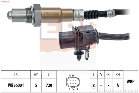 1998420 Sonda lambda.. EPS підбір по vin на Brocar
