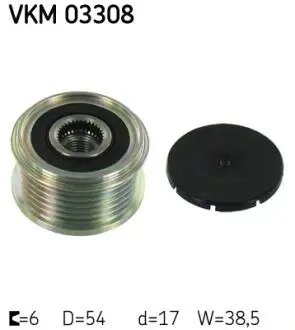 VKM03308 Шків генератора SKF підбір по vin на Brocar