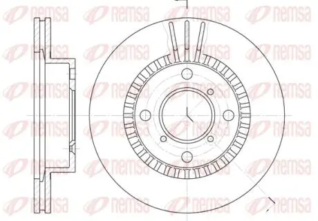 655310 Диск гальмівний REMSA підбір по vin на Brocar