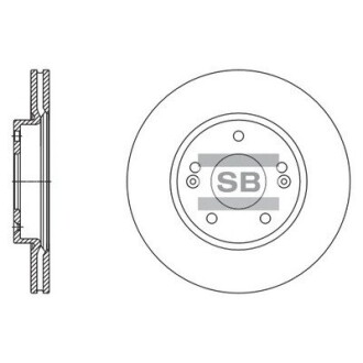 SD1135 Диск тормозной Hi-Q (SANGSIN) подбор по vin на Brocar