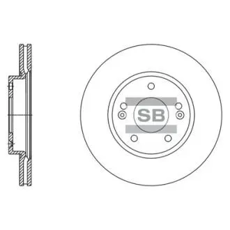 SD1135 Диск гальмівний Hi-Q (SANGSIN) підбір по vin на Brocar
