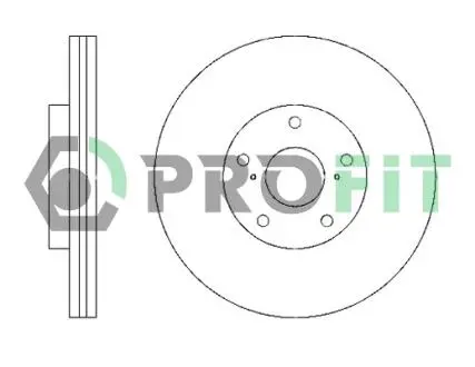 50101446 Диск гальмівний PROFIT підбір по vin на Brocar