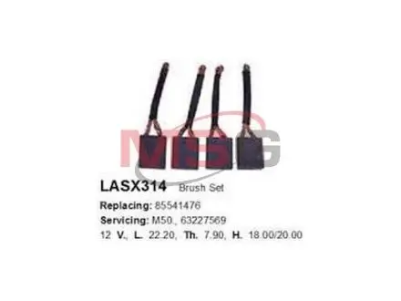 LASX314 Щітка стартера CARGO підбір по vin на Brocar