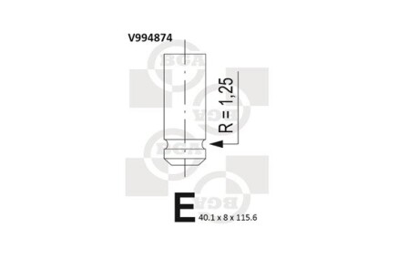 V994874 Клапан двигателя BGA подбор по vin на Brocar