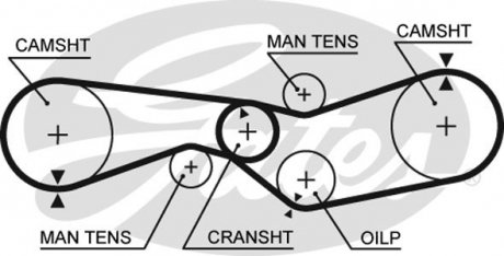 5012 Ремень ГРМ GATES подбор по vin на Brocar