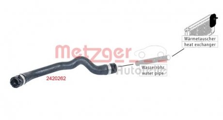 2420262 Шланг резиновый METZGER подбор по vin на Brocar