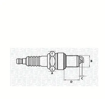 062000771304 Свеча сжигания CT6FMR ВАЗ 2108-099, DAEWOO LANOS 1.5 (пр-во MAGNETI MARELLI) MAGNETI MARELLI підбір по vin на Brocar