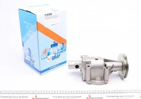 PA088 Помпа води Fiat Uno/Fiorino/Seat Ibiza 0.9/1.4 69-98 (R/B) (1 кан.) GRAF підбір по vin на Brocar