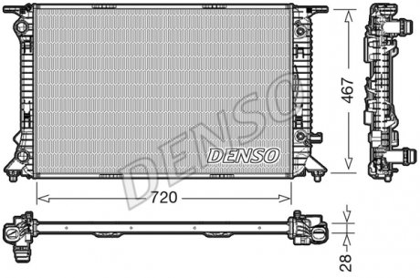 DRM02021 Радіатор охолодження DENSO підбір по vin на Brocar