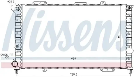 60053 Радіатор NISSENS підбір по vin на Brocar
