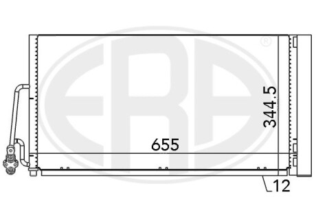 667090 Радиатор ERA підбір по vin на Brocar