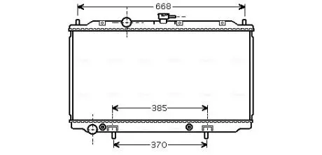DN2223 Радиатор AVA COOLING підбір по vin на Brocar