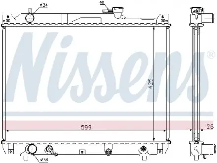 64194A Радиатор NISSENS подбор по vin на Brocar