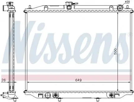 68709A Радиатор NISSENS подбор по vin на Brocar