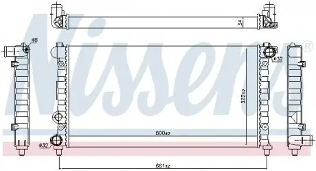 64001 Радіатор NISSENS підбір по vin на Brocar
