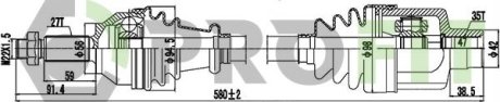 27300791 Полуось PROFIT підбір по vin на Brocar