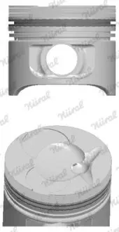 8774310010 Поршень з кільцями MB 89,00 OM601/602 2,3D/2,9D (вир-во NURAL) NURAL підбір по vin на Brocar