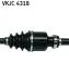 VKJC4318 Піввісь прав.з ABS 206 1.1 98- SKF підбір по vin на Brocar