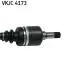 VKJC4173 Піввісь ліва Jumpy 1.9TD -03 (ABS+) SKF підбір по vin на Brocar