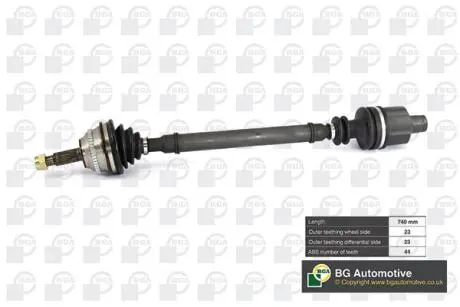 DS7317RA Піввісь BGA підбір по vin на Brocar