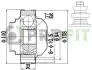 ШРУС внутрішній комплект VW PASSAT B7 10-15, Golf VI 09-14, Tiguan 16-, Tiguan 08-16; AUDI A3 03-12, A3 12-22, Q2 16-, Q3 11-18; SKODA Octavia A7 13-19, Octavia A5 04-13, Superb 08-15, Fabia III 14-21; SEAT Leon 05-12, Leon 12-20, Ibiza 09-17, Altea  2810-3036