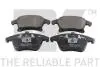 222586 Гальмівна колодка Ford Galaxy, Mondeo V, S-Max Ford Usa Fusion Lincoln Mkz 1.0-3.5 09.06- NK підбір по vin на Brocar