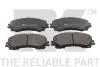 222286 Тормозные колодки дисковые перед. INFINITI Q50, Q60 NISSAN X-TRAIL 1.6-3.5H 04.13- NK підбір по vin на Brocar