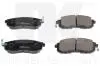 222270 Тормозные колодки дисковые перед. Nissan Teana J31/ Maxima J30 89-/ A32 FR 95- NK підбір по vin на Brocar