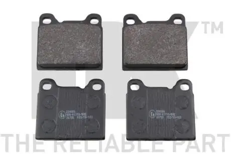 224806 Гальмівні колодки зад. дискові Volvo S70/V70/850/940-960 -02 NK підбір по vin на Brocar