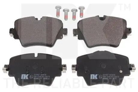 221567 Гальмівні колодки дискові BMW 2 (F45)/X1 (F48), 13- NK підбір по vin на Brocar