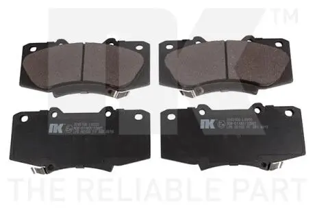 2245100 Тормозные колодки пер.Toyota Hilux 2.5 D-4D 07- NK подбор по vin на Brocar