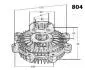 VC804 Сцепление, вентилятор радиатора JAPANPARTS підбір по vin на Brocar