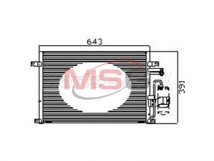 PXNCC039 Конденсер кондиционера (вир-во Parts-Mall) PARTS-MALL подбор по vin на Brocar