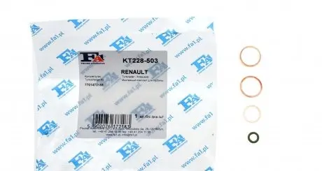 KT228503 Комплект прокладок турбіни Renault Laguna II 2.0 16V 03-05 FA1 підбір по vin на Brocar