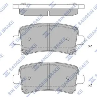 SP2135 Кт. Тормозные колодки Hi-Q (SANGSIN) подбор по vin на Brocar