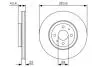 0986479S01 Гальмівний диск BOSCH підбір по vin на Brocar