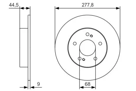 0986479T86 Тормозной диск BOSCH подбор по vin на Brocar