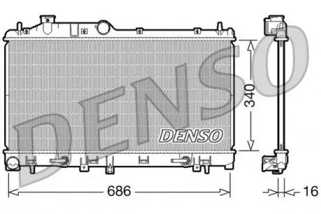 DRM36008 Конденсер DENSO подбор по vin на Brocar