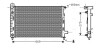 MSA2282 Радиатор AVA COOLING підбір по vin на Brocar