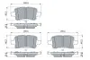 0986424839 Тормозн.колодки задн.Astra K 15- BOSCH підбір по vin на Brocar