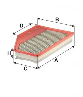WA9872 Фільтр повітряний WIX FILTERS підбір по vin на Brocar