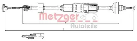 103443 Трос зчеплення METZGER підбір по vin на Brocar