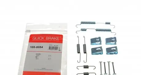 1050054 Комплект пружинок колодок ручника Hyundai Accent V/Kia Rio IV 17- QUICK BRAKE підбір по vin на Brocar