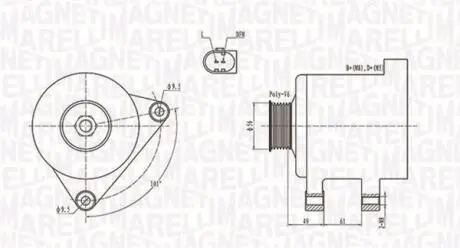 063731782010 Генератор MAGNETI MARELLI підбір по vin на Brocar