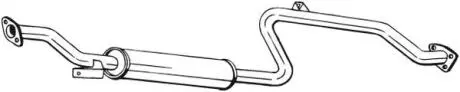 283153 Глушник системи випуску (середній) BOSAL підбір по vin на Brocar